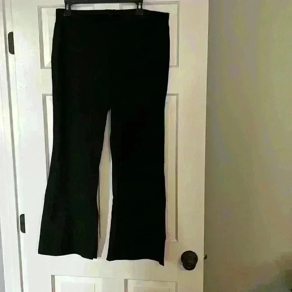 Clara Sun Woo Pants - Clara Sun Woo ponte knit boot cut pant -black size XL